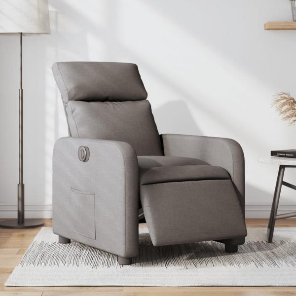 ARDEBO.de - Relaxsessel Elektrisch Taupe Stoff