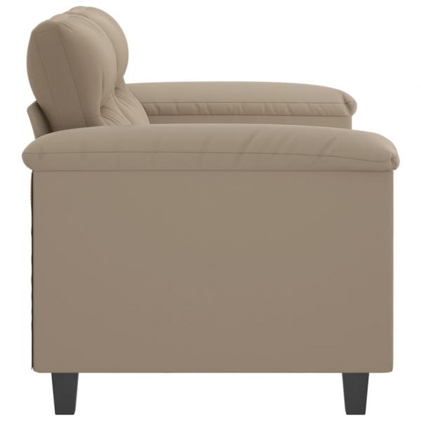 2-Sitzer-Sofa Taupe 120 cm Mikrofasergewebe