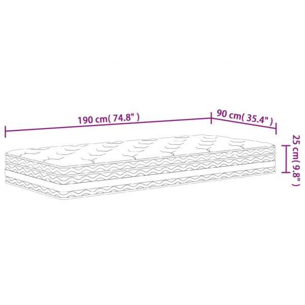 Matratze Taschenfederkern Mittel 90x190 cm