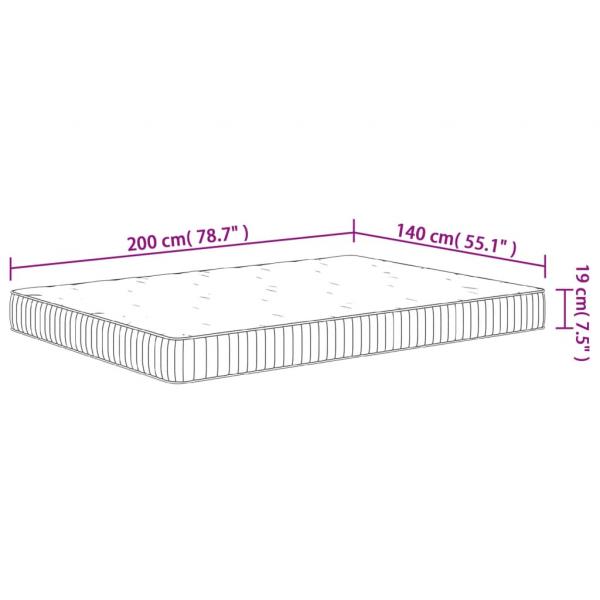 Matratze Taschenfederkern Mittel 140x200 cm