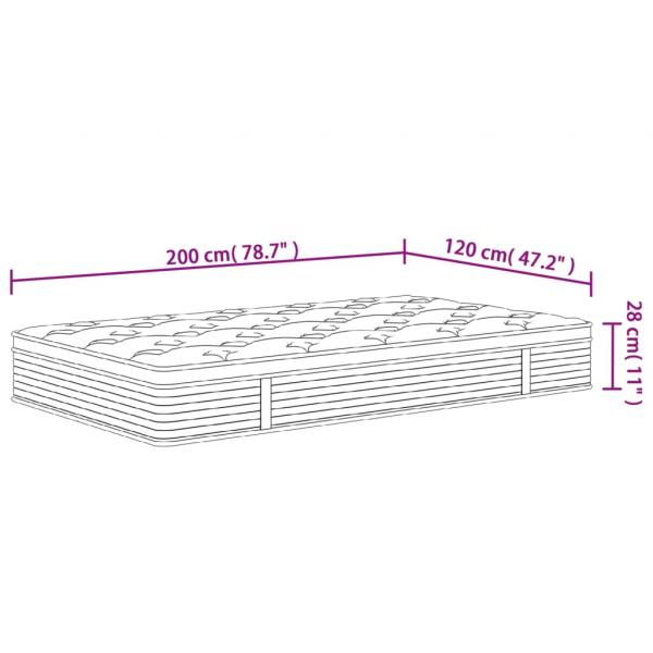 Matratze Taschenfederkern Medium Plus 120x200 cm