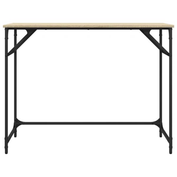 Schreibtisch Sonoma-Eiche 100x45x76 cm Holzwerkstoff und Stahl