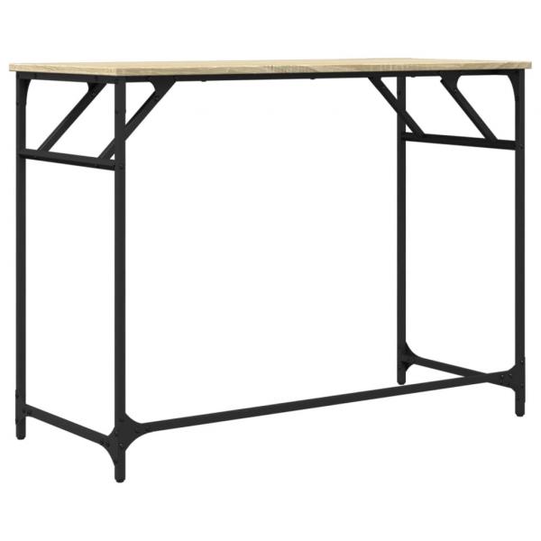 Schreibtisch Sonoma-Eiche 100x45x76 cm Holzwerkstoff und Stahl