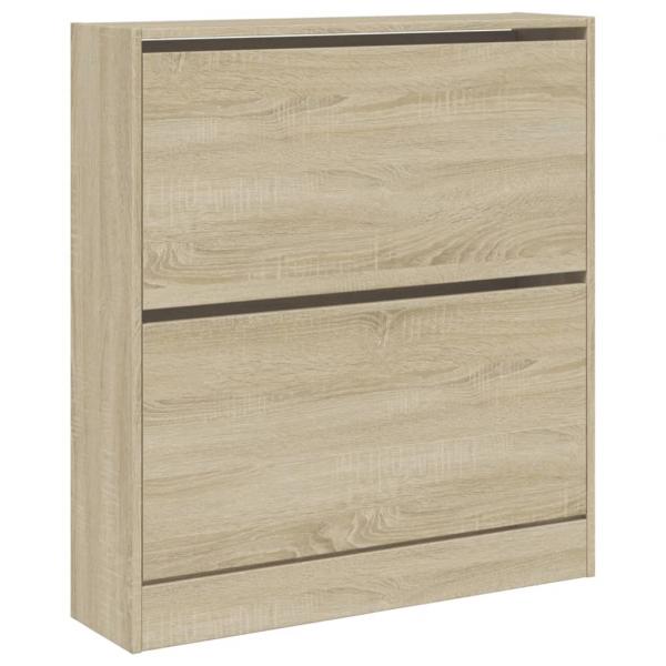 Schuhschrank Sonoma-Eiche 80x21x87,5 cm Holzwerkstoff