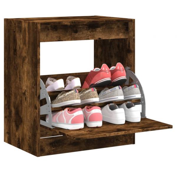 ARDEBO.de - Schuhschrank Räuchereiche 60x42x69 cm Holzwerkstoff