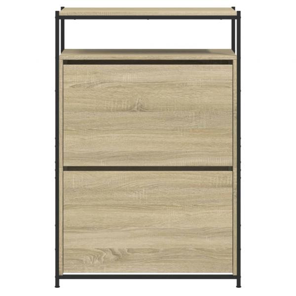 Schuhschrank Sonoma-Eiche 75x34x112 cm Holzwerkstoff