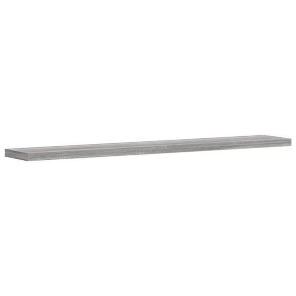 Wandregale 4 Stk. Grau Sonoma 60x10x1,5 cm Holzwerkstoff