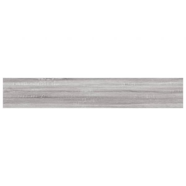 Wandregale 4 Stk. Grau Sonoma 60x10x1,5 cm Holzwerkstoff