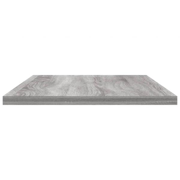 Wandregale 4 Stk. Grau Sonoma 60x20x1,5 cm Holzwerkstoff