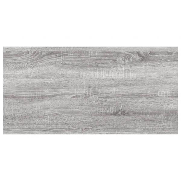 Wandregale 4 Stk. Grau Sonoma 60x20x1,5 cm Holzwerkstoff