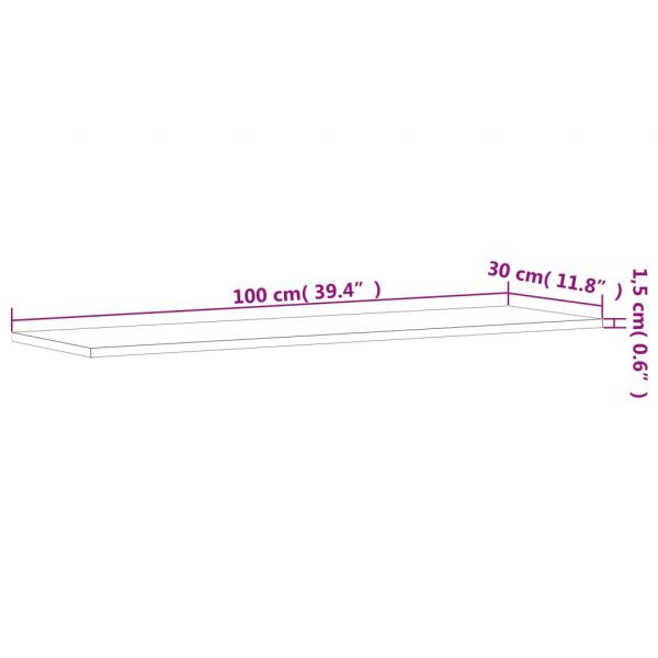 Wandregale 4 Stk. Grau Sonoma 100x30x1,5 cm Holzwerkstoff