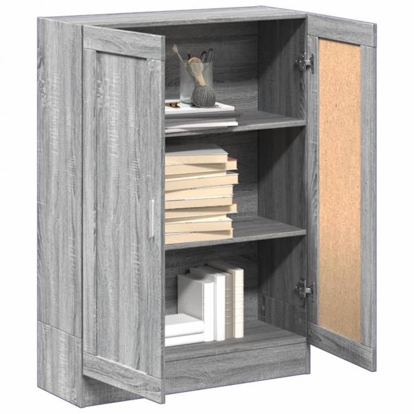 Bücherschrank Grau Sonoma 82,5x30,5x115 cm Holzwerkstoff