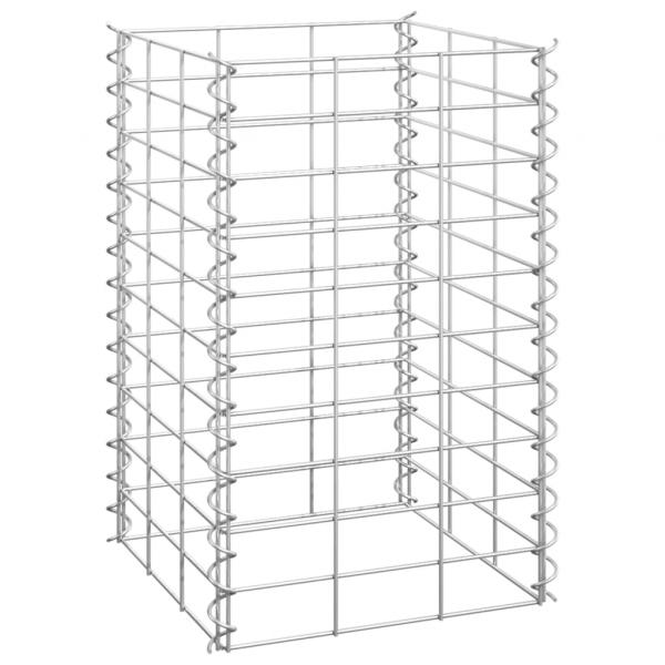 Gabionen-Hochbeete 3 Stk. 30x30x50 cm Eisen