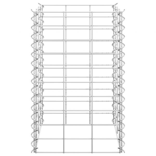 Gabionen-Hochbeete 3 Stk. 30x30x50 cm Eisen