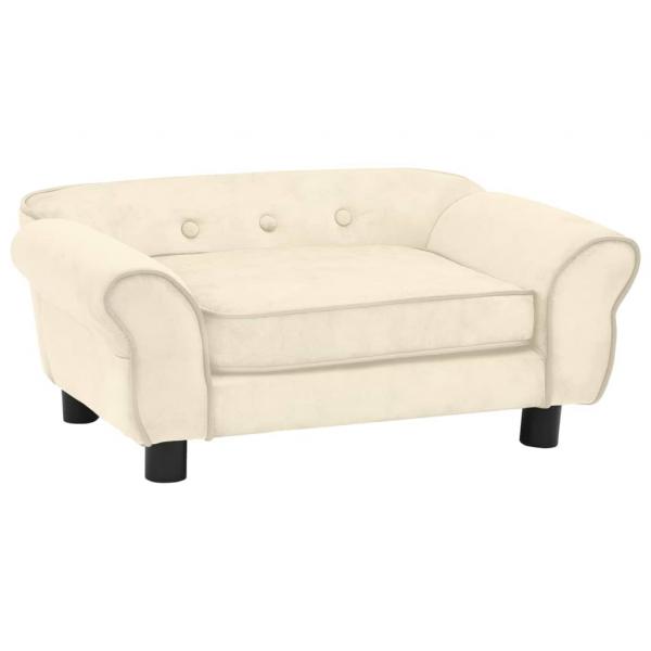 ARDEBO.de - Hundesofa Creme 72x45x30 cm Plüsch