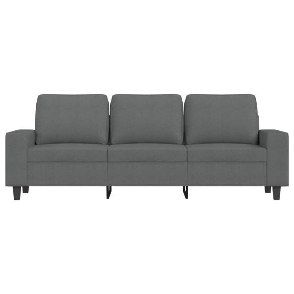 3-Sitzer-Sofa Dunkelgrau 180 cm Stoff