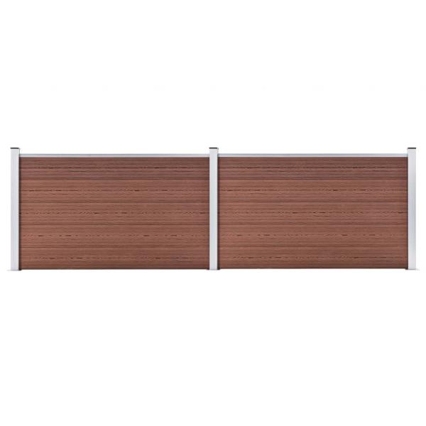 ARDEBO.de - Gartenzaun WPC 353x106 cm Braun