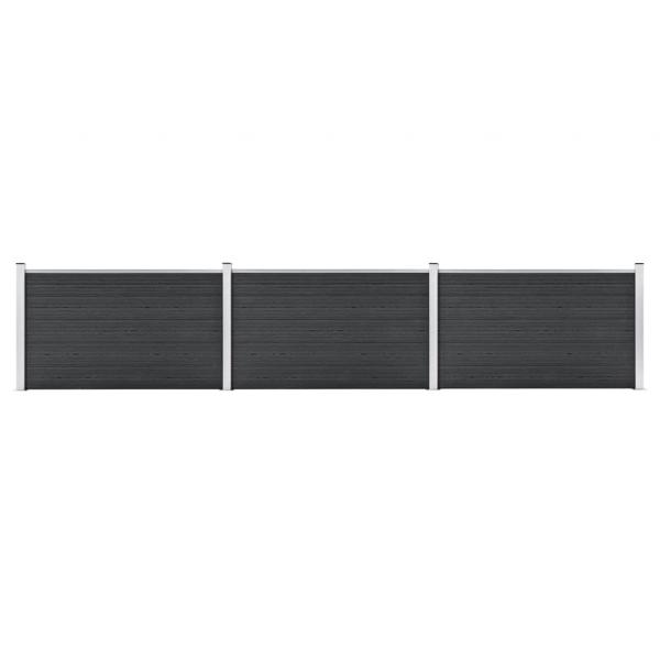 ARDEBO.de - Gartenzaun WPC 526x106 cm Grau