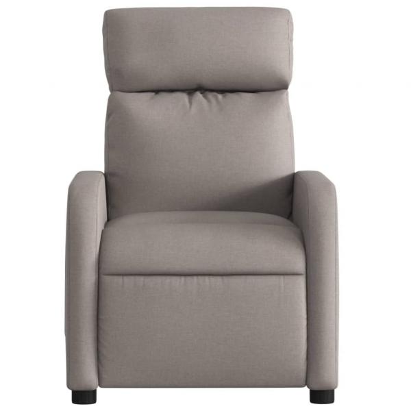 Massagesessel Taupe Stoff