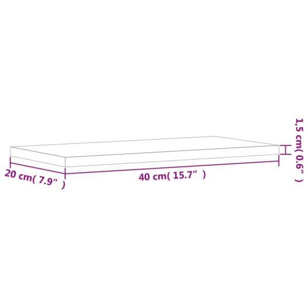 Wandregale 4 Stk. Grau Sonoma 40x20x1,5 cm Holzwerkstoff