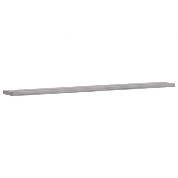 Wandregale 4 Stk. Grau Sonoma 80x10x1,5 cm Holzwerkstoff