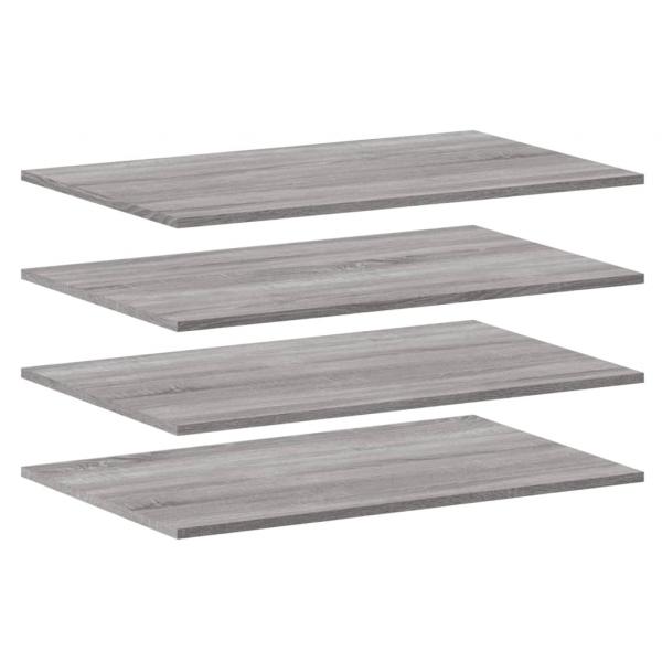 Wandregale 4 Stk. Grau Sonoma 80x50x1,5 cm Holzwerkstoff