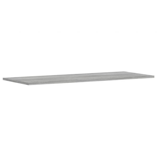 Wandregale 4 Stk. Grau Sonoma 100x40x1,5 cm Holzwerkstoff