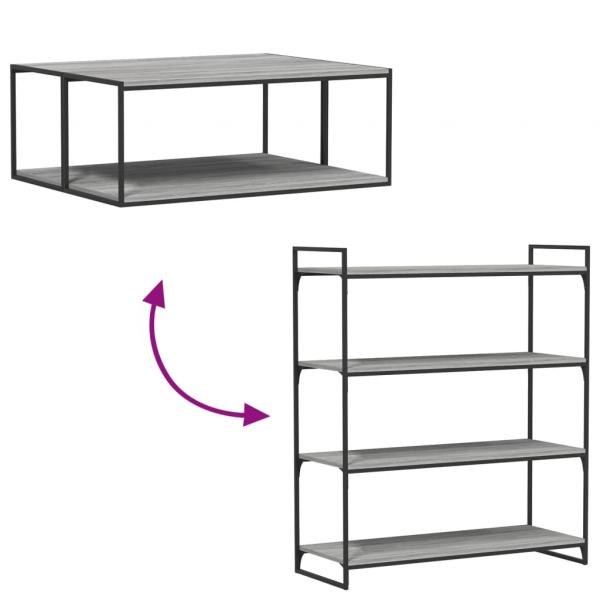 Wandregale 4 Stk. Grau Sonoma 100x40x1,5 cm Holzwerkstoff