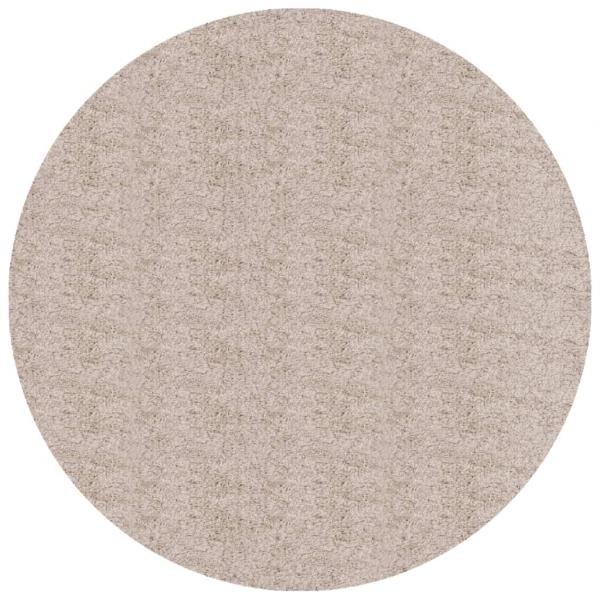 Shaggy-Teppich PAMPLONA Hochflor Modern Beige Ø 80 cm