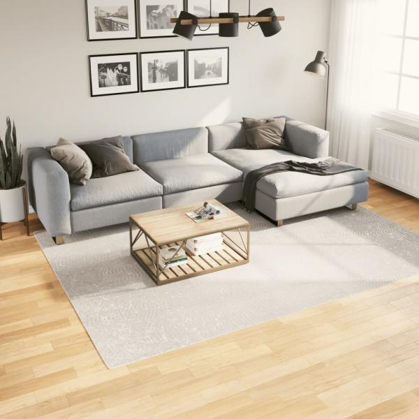 ARDEBO.de - Teppich IZA Kurzflor Skandinavischer Look Creme 200x280 cm