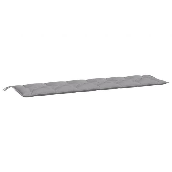 Gartenbank-Auflage Grau 200x50x7 cm Oxford-Gewebe