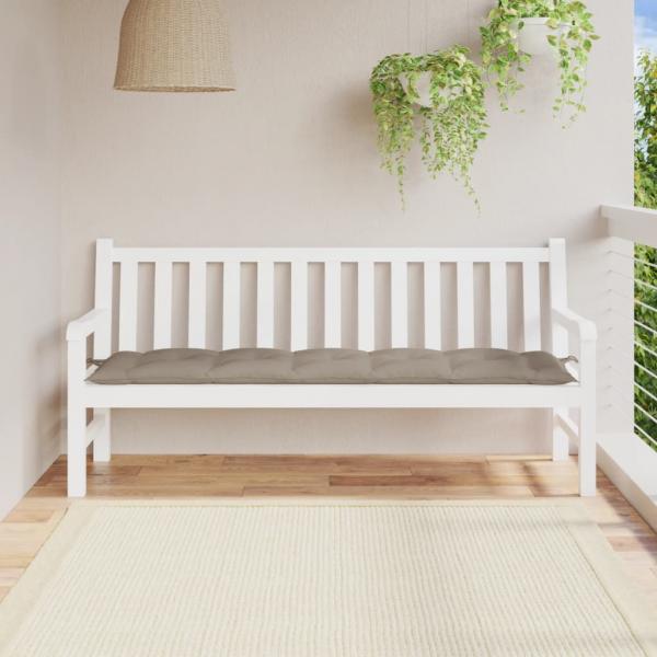 ARDEBO.de - Gartenbank-Auflage Taupe 180x50x7 cm Oxford-Gewebe