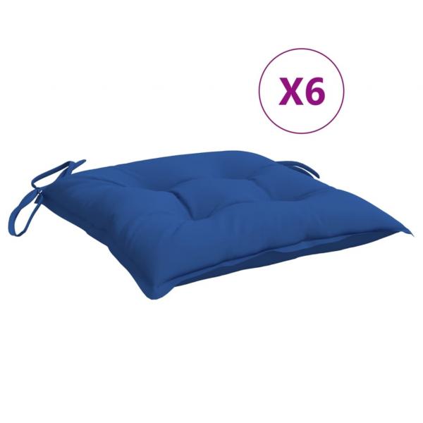 Palettenkissen 6 Stk. Blau 50x50x7 cm Oxford-Gewebe