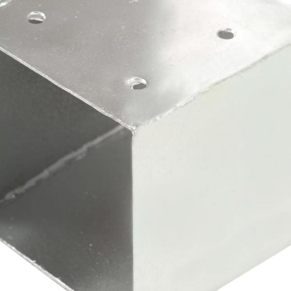 Pfostenverbinder 4 Stk. T-Form Verzinktes Metall 91 x 91 mm