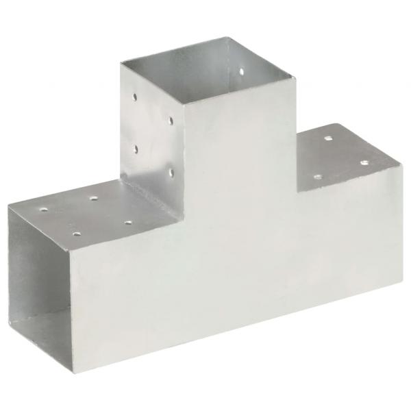 ARDEBO.de - Pfostenverbinder T-Form Verzinktes Metall 101 x 101 mm