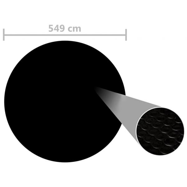 Poolabdeckung Schwarz 549 cm PE