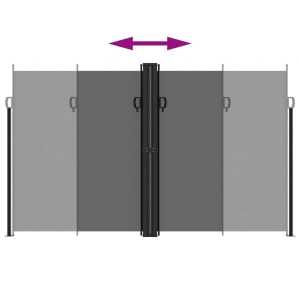 Seitenmarkise Ausziehbar Anthrazit 200x1000 cm