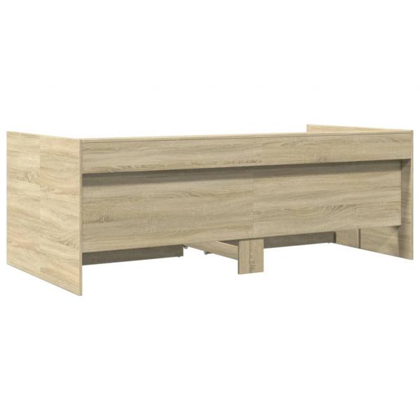 Tagesbett mit Schubladen Sonoma-Eiche 75x190 cm Holzwerkstoff