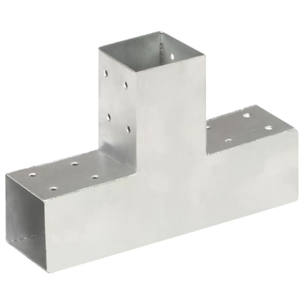 ARDEBO.de - Pfostenverbinder T-Form Verzinktes Metall 71 x 71 mm