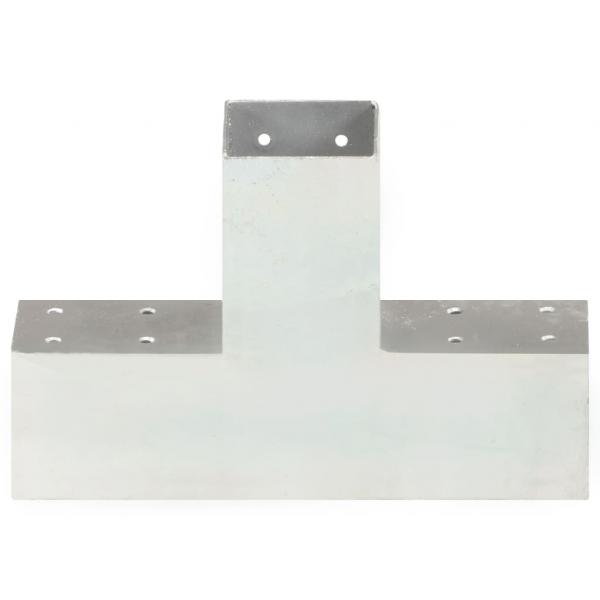 Pfostenverbinder 4 Stk. X-Form Verzinktes Metall 71 x 71 mm