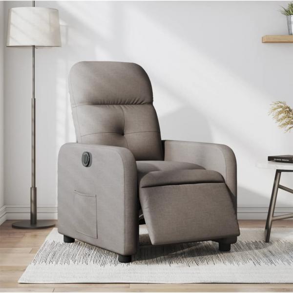 ARDEBO.de - Relaxsessel Elektrisch Taupe Stoff