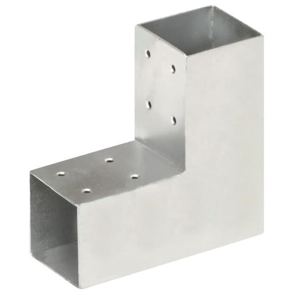 ARDEBO.de - Pfostenverbinder L-Form Verzinktes Metall 71 x 71 mm