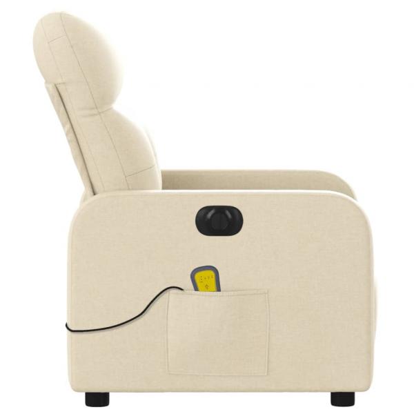 Massagesessel Elektrisch Creme Stoff