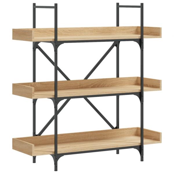 Bücherregal 3 Böden Sonoma-Eiche 100x33x108,5 cm Holzwerkstoff