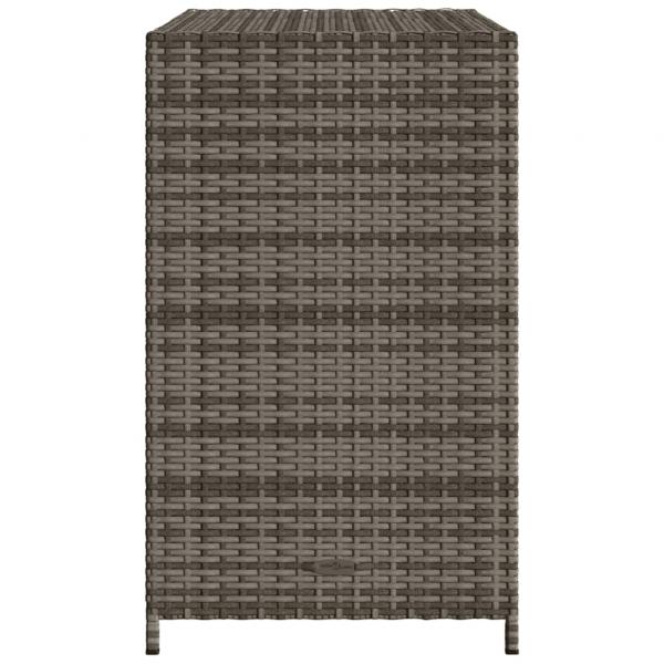 Gartenschrank Grau 83x45x76 cm Poly Rattan