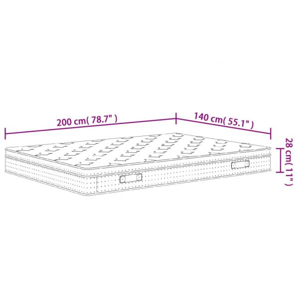 Matratze Taschenfederkern Medium Plus 140x200 cm