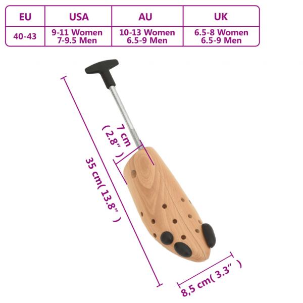 Schuhspanner EU 40-43 Massivholz Buche