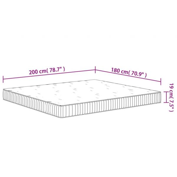 Matratze Taschenfederkern Mittel 180x200 cm