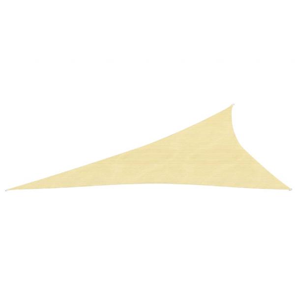 ARDEBO.de - Sonnensegel 160 g/m² Beige 3x4x5 m HDPE