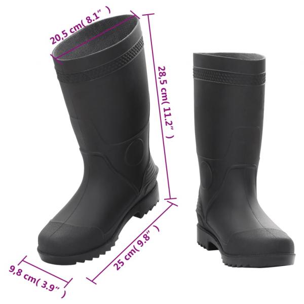 Gummistiefel Schwarz Größe 40 PVC